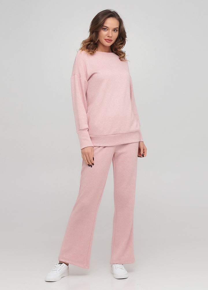 Buy Women's homemade angora suit, pajama jacket and trousers, Pink 44, F60107, Fleri