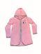 Халат для дівчинки на блискавці, 104-110, Рожевий, 6006, Kinderly