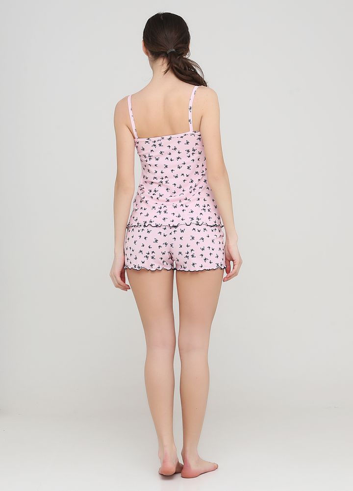 Buy Pajamas for women, T-shirt and shorts, Pink 44, F50022, Fleri