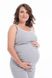 Майка для вагітних, з мереживом, Молочний, Сірий, 2002 40, Kinderly