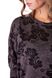 Devore blouse, Brown, M, F60011, Fleri