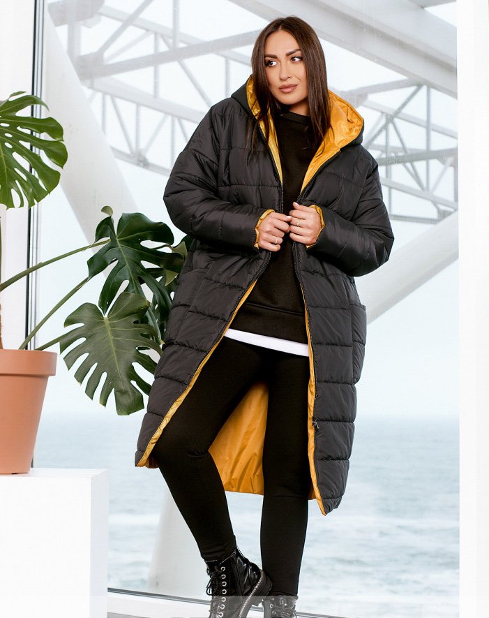 Купить Куртка женская стеганая №1105-желтый, р. 64-66, Minova
