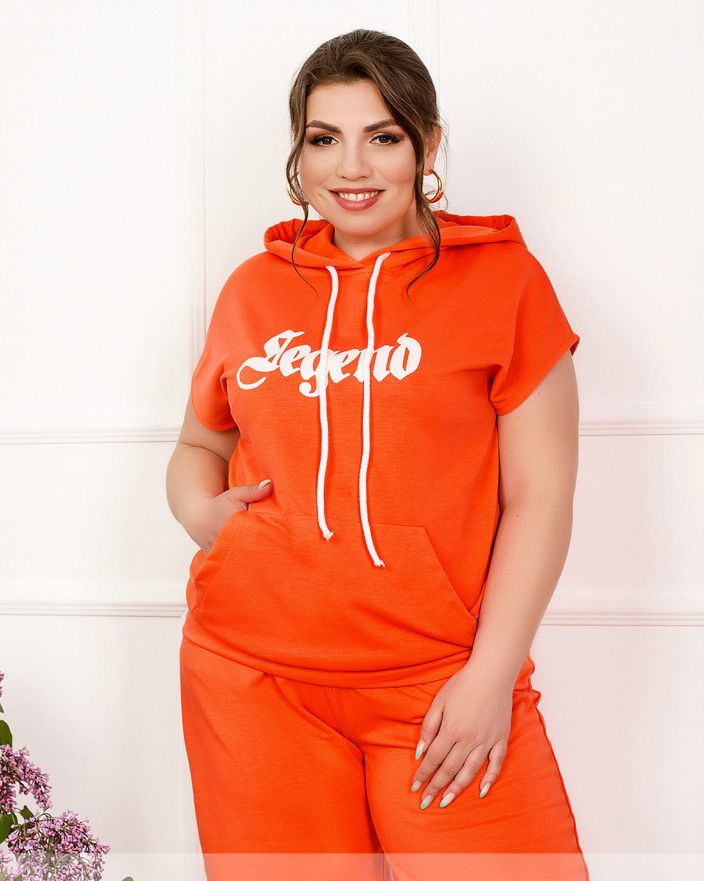 Купити Спортивний костюм №1014-оранжевий, 56-58, Minova