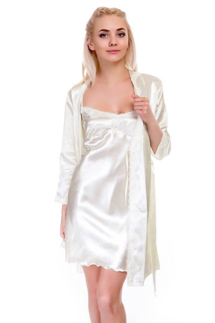 Buy Dressing gown and shirt set Champagne 42, F50032, Fleri