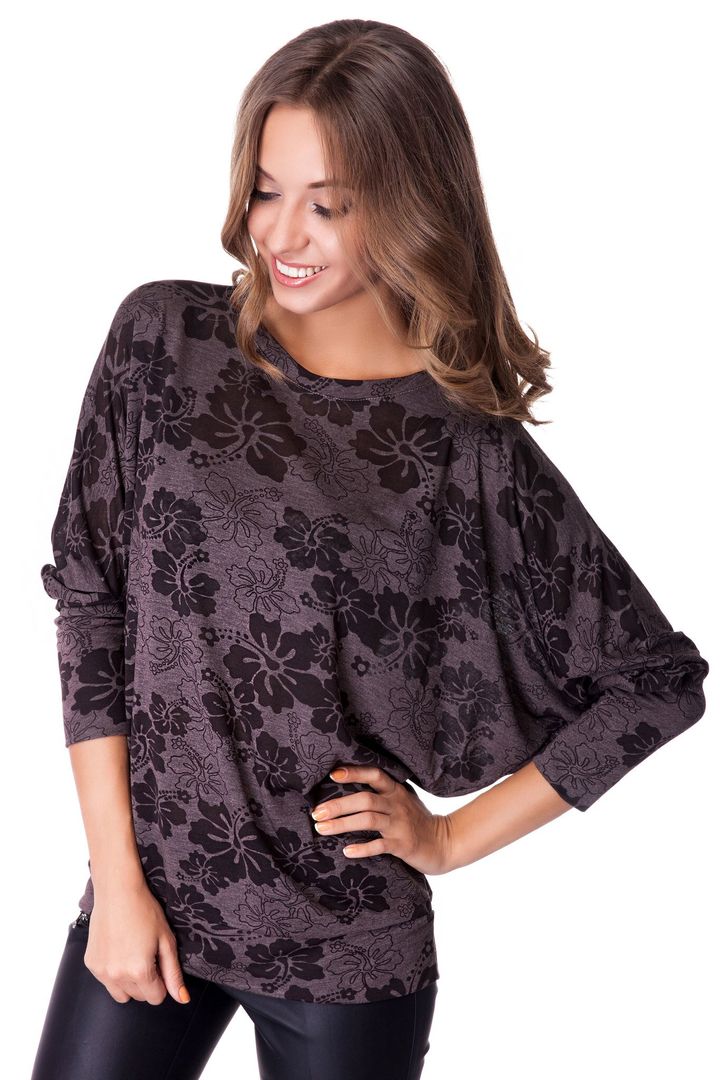 Buy Devore blouse, Brown, XL, F60011, Fleri