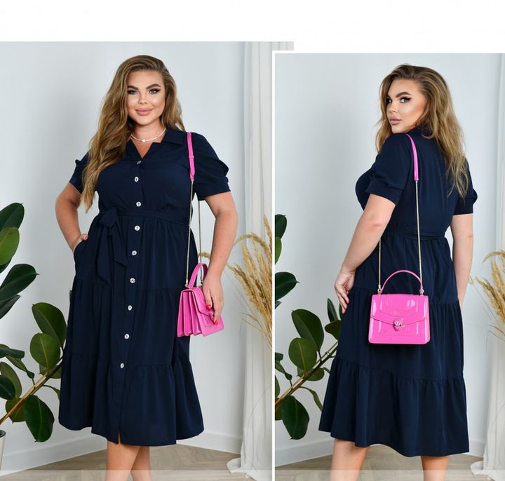 Buy Dress №21-93-Blue, 64-66, Minova