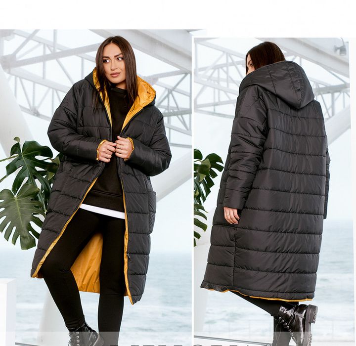 Купити Куртка жіноча тепла №1105-жовтий, 64-66, Minova
