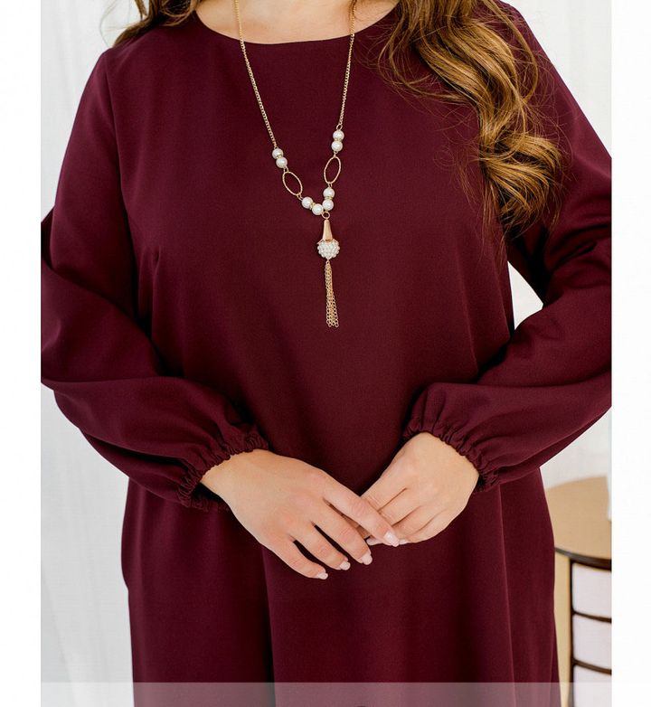 Buy Dress №2240-burgundy, 66-68, Minova