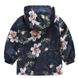 Windbreaker jacket for girls Big flowers, 100, blue, 51124, Jomake