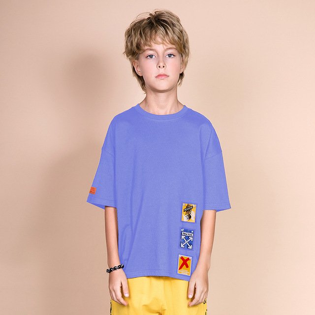 Buy T-shirt for a boy City, purple, 180, art. 52860, blue, Bronco