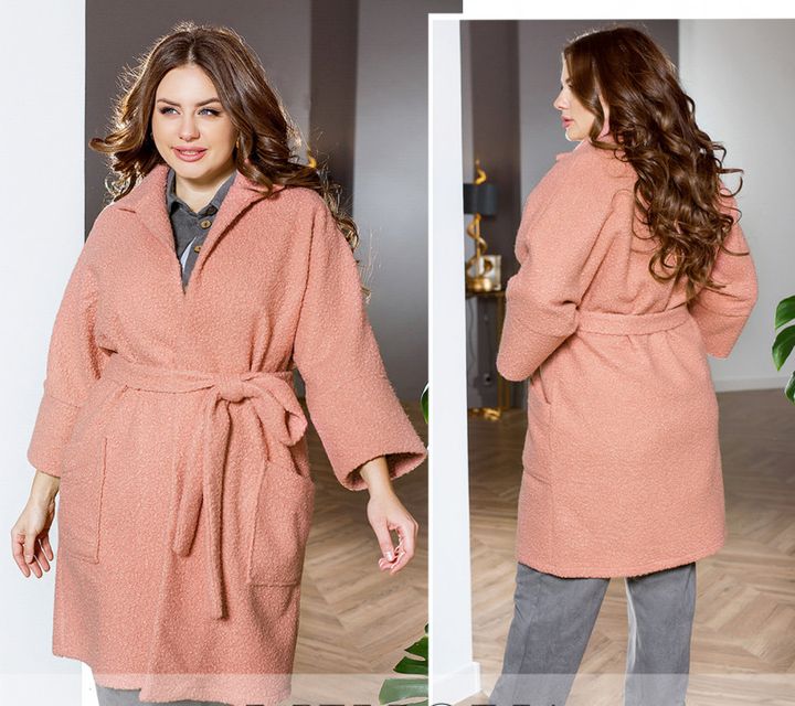 Buy Women's demi-season coat No. 1125-Powder, 66-68, Minova