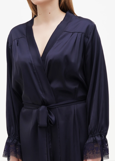Buy Dressing gown for women Blue 52, F50130, Fleri