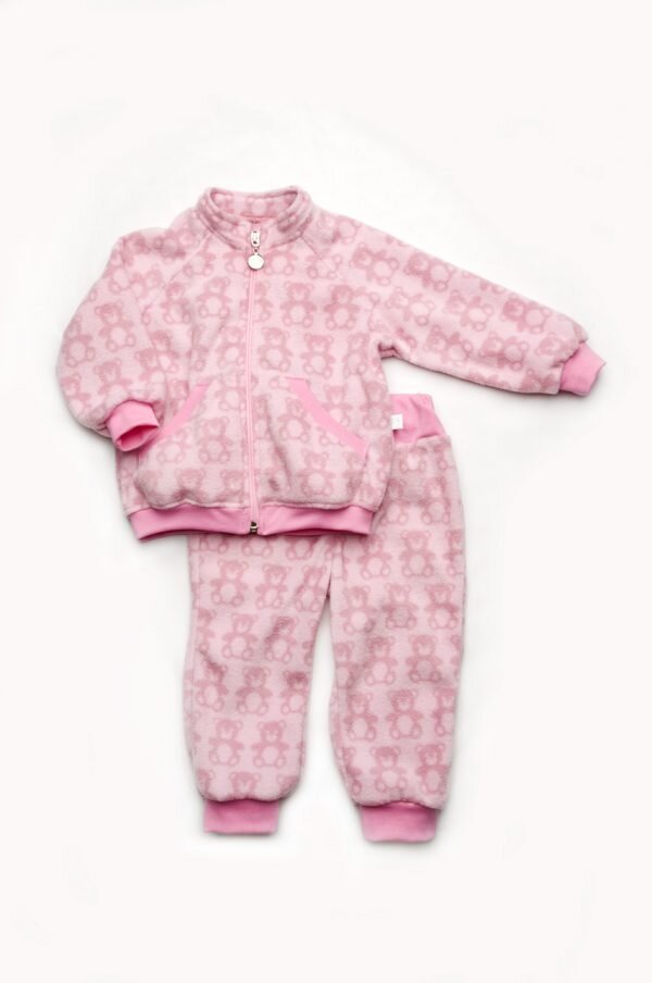 Buy Fleece suit for kids. pink, size 20-22