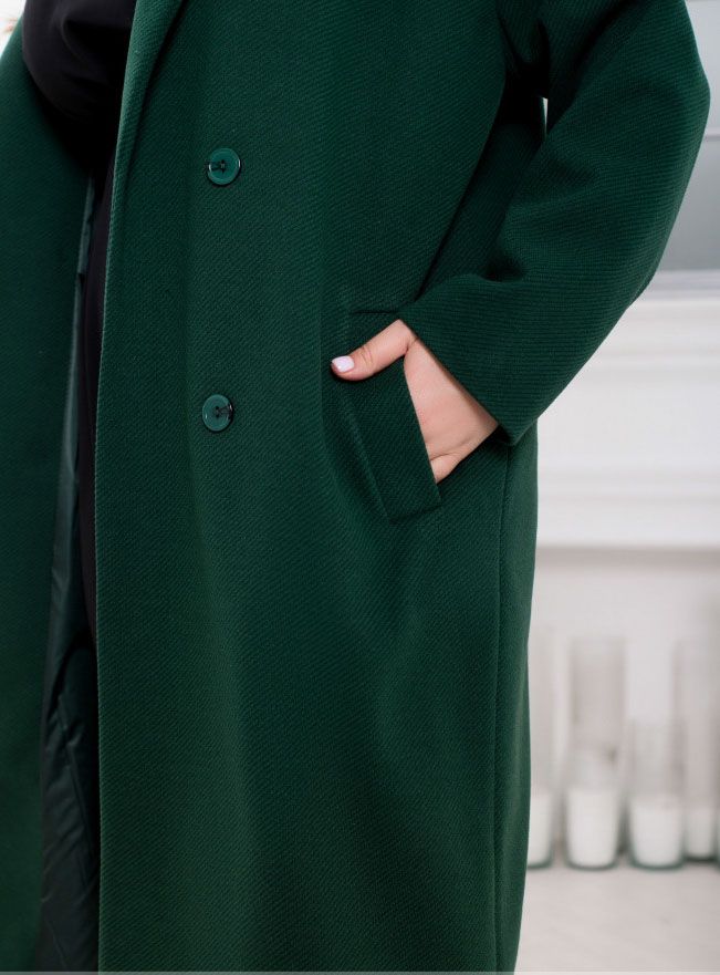 Buy Coat №2490-green, 66-68, Minova