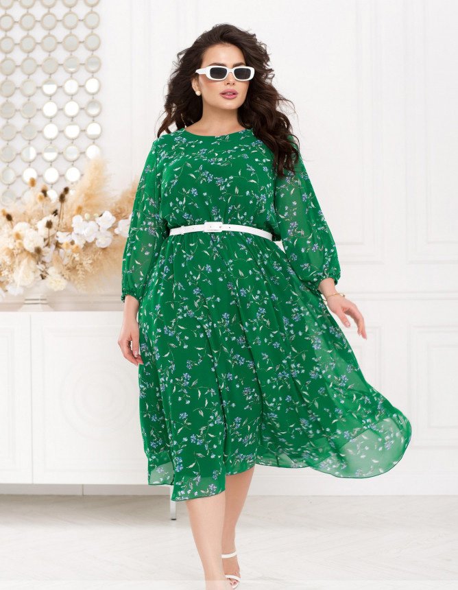 Купить Платье №2448-Зеленый, 66-68, Minova