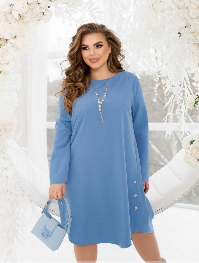 Buy Dress №2435-Blue, 66-68, Minova