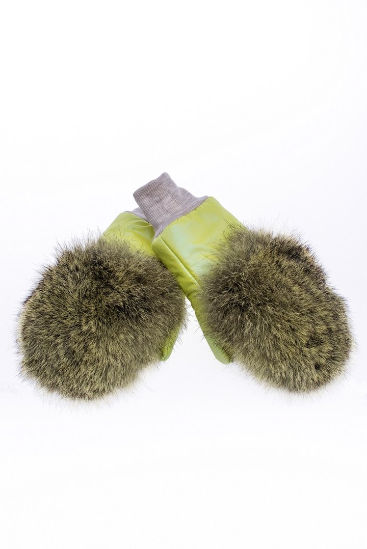 Buy Mittens, Yellow mother-of-pearl, Av-107, size XL, Fiona