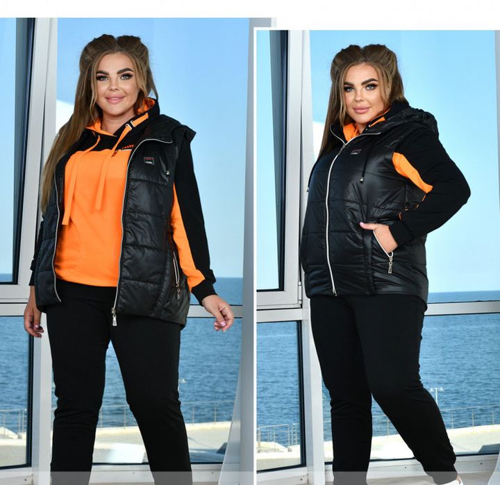Buy Sports Suit 3-Ka №17-292-Orange-Black, 62-64, Minova