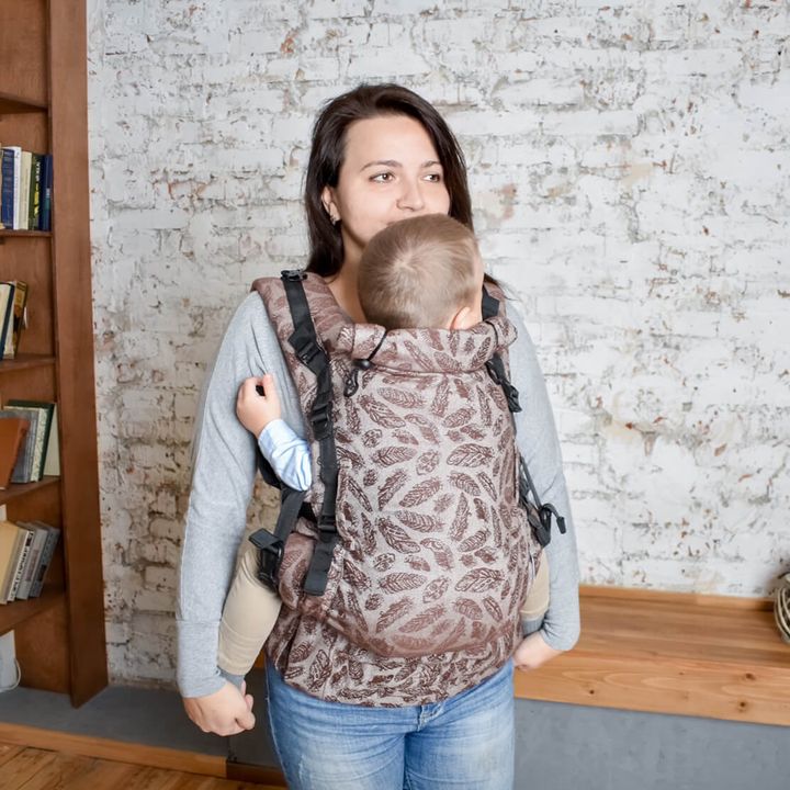 Buy Ergo Backpack from Birth Adapt Chocolate Feathers (0-48 months)
