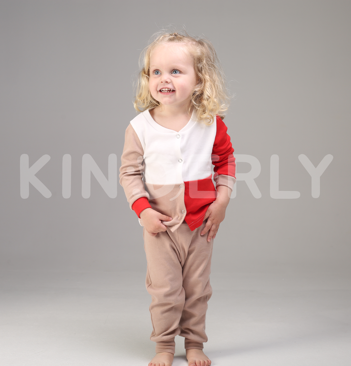 Купити Комплект для малюка, кофточка з довгим рукавом і штанці, Молочно-бежевий, 1050, 62, Kinderly