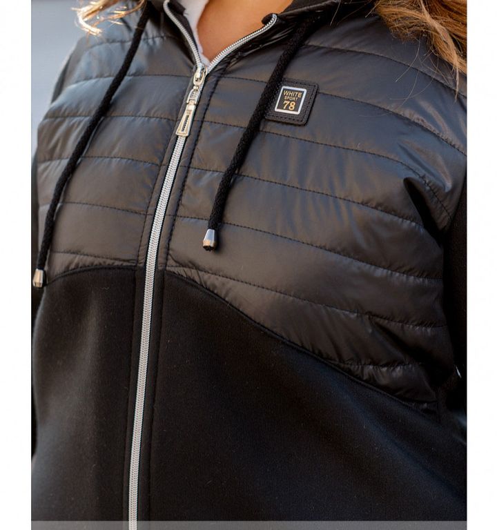 Купить Куртка женская №8-185А-черный, 62-64, Minova