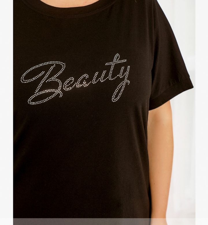Buy Women's T-shirt No. 2274-black, 66-68, Minova