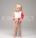 Комплект для малыша, кофточка с длинным рукавом и штанишки, Молочно-бежевый, 1050, 62, Kinderly