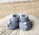 Booties "Little Step" gray, 0-3 months, Kid`s Fantasy