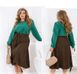 Skirt №2394-Brown, 58-60, Minova