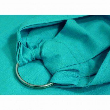 Buy Sling with rings turquoise (linen with cotton)
