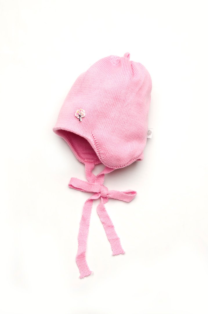 Купить Шапка "Гайдо" демисезонная для новорожденной девочки, Розовый, 03-00924-1, р. 36-38, Модный карапуз