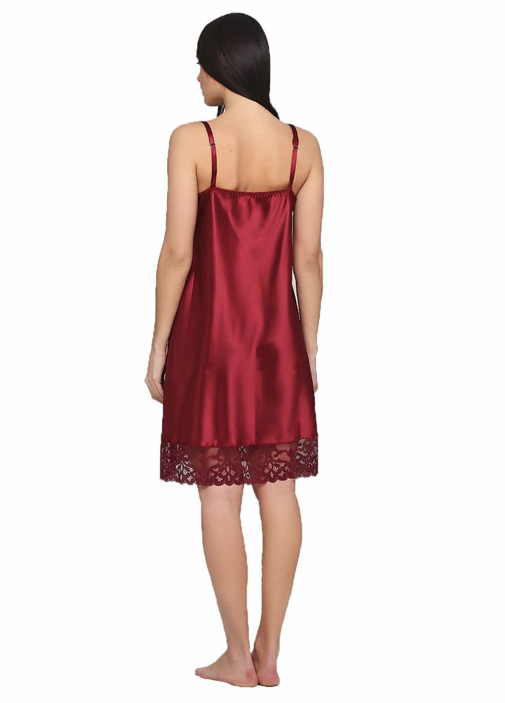 Buy Silk nightgown Burgundy 52, F50048, Fleri