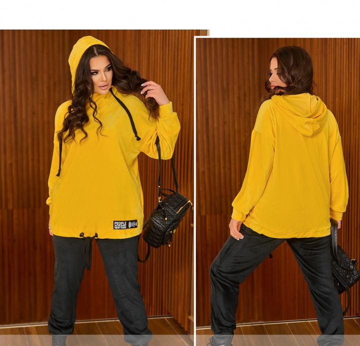 Buy Sports Suit №2356-Yellow-Black, 66-68, Minova