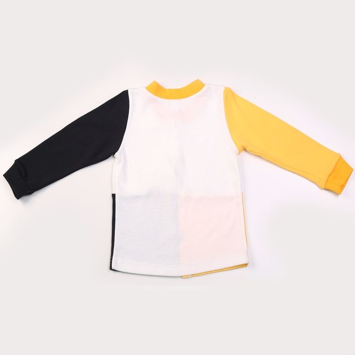 Buy Blouse with long sleeves, Milky-yellow-black, 1038, 86, Kinderly