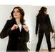 Jacket №2154-Black-Velvet, 42, Minova