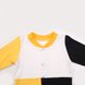 Blouse with long sleeves, Milky-yellow-black, 1038, 68 Kinderly