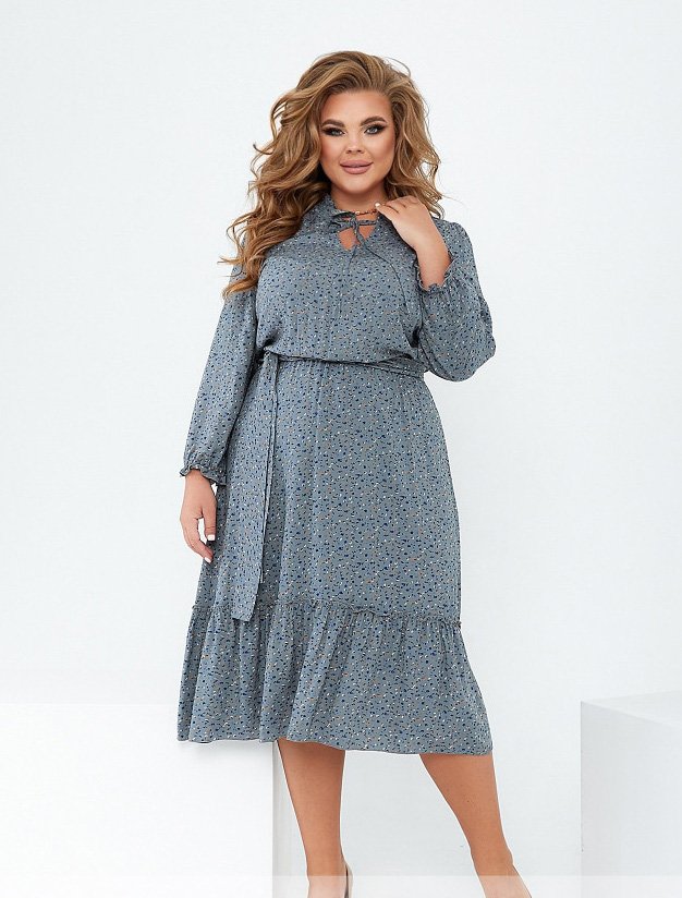 Buy Dress №22-12-Grey-Blue, 54, Minova