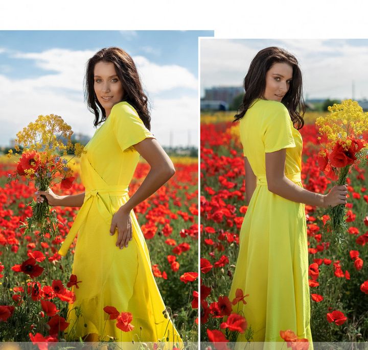 Купить Платье №3172Н-Желтый, 42-46, Minova