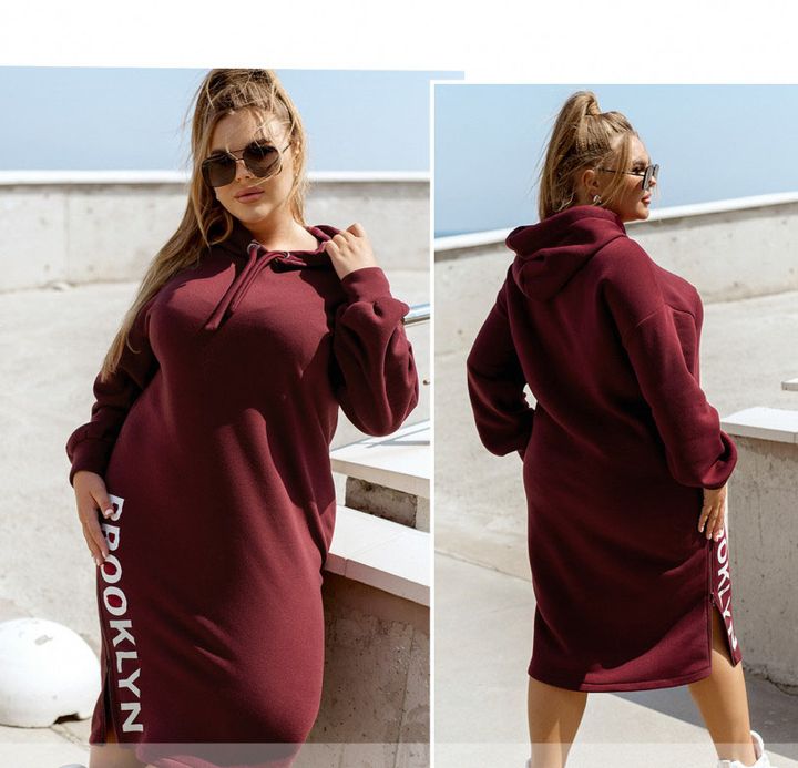 Buy Women's dress №2401-burgundy, 66-68-70, Minova