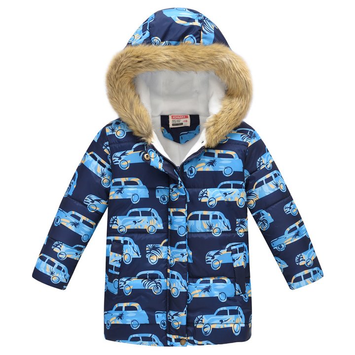 Купити Куртка для хлопчика демісезонна Beach car, p.150, Синій, 56472, Jomake