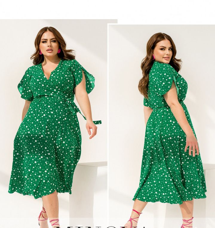 Купить Платье №2355-Зеленый, 66-68, Minova