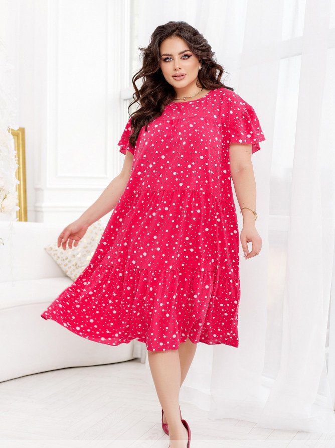 Buy Dress №2360-Crimson, 66-68, Minova