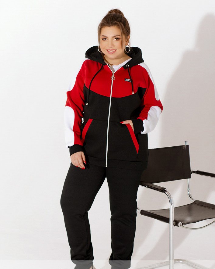 Buy Sports suit No. 17-276-Black-red, 64-66, Minova
