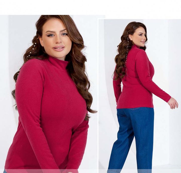 Buy Sweater №2343-crimson, 64-66, Minova