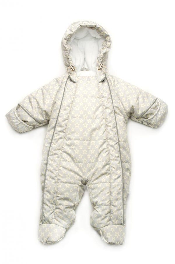 Buy Winter overalls for newborns. Light gray, size 56