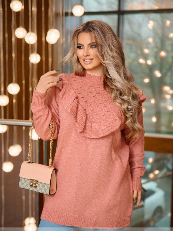Buy Sweater №7862-Pink, 50-58, Minova