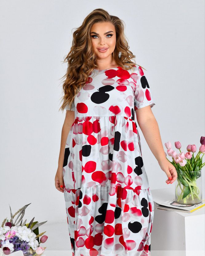 Купить Платье №17-300-Красный, 64-66, Minova