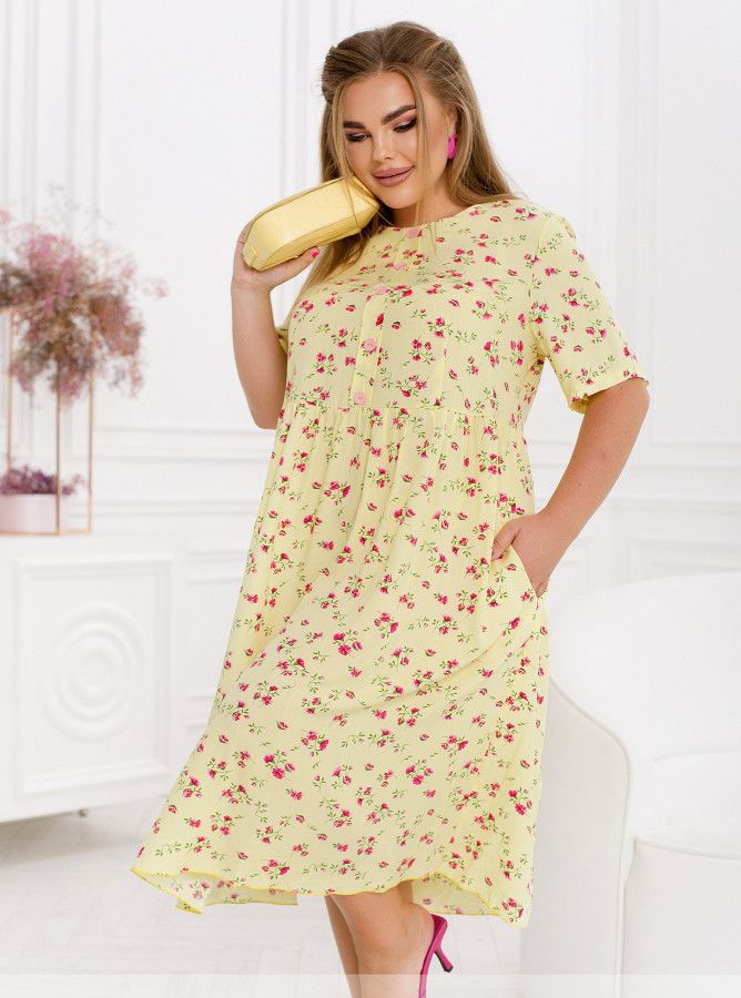 Buy Dress №2465-Yellow, 66-68, Minova