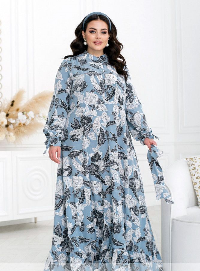 Buy Dress №8636-1-Blue, 60, Minova