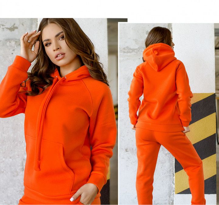 Купити Жіночий спортивний костюм №8639-помаранчевий, 46-48, Minova